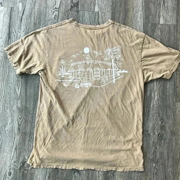 Lane Seven Shirt Brown Fancy Free Marquee Graphic Tee Size Large - Picture 4 of 9